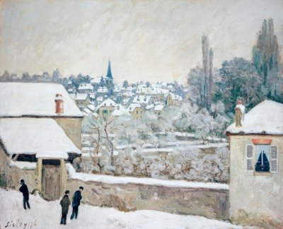 Alfred Sisley, Winter in Louveciennes by Alfred Sisley